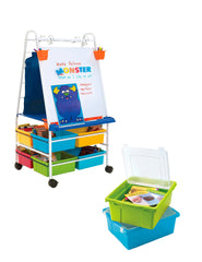 PREMIUM ROYAL READING WRITING CENTER WITH VIBRANT TUB COMBO AND LIDS