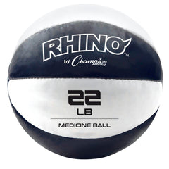 RHINO LEATHER MEDICINE BALL - 22 LBS