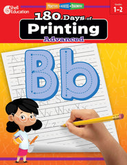WORKBOOK 180 DAYS OF PRINTING ADVANCED GRADES 1-2