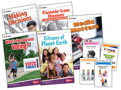ICIVICS GRADE 4 COMMUNITY AND SOCIAL AWARENESS 5-BOOK SET AND GAME CARDS