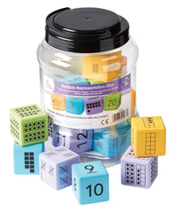 DICE MULTIPLE REPRESENTATION FOAM DICE SET OF 16