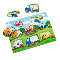 VEHICLES PEG PUZZLE