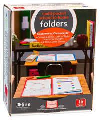 FOLDER SCHOOL TO HOME FOLDER RED C-LINE 32304