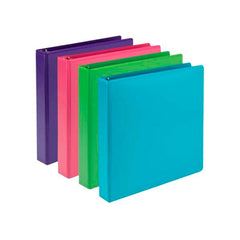 BINDER VIEW ROUND RING EARTH CHOICE 1 IN ASST COLOR PK OF 4