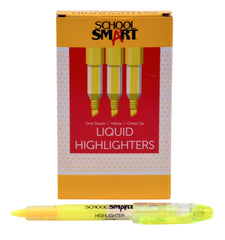 HIGHLIGHTER SCHOOL SMART LIQUID PACK OF 12
