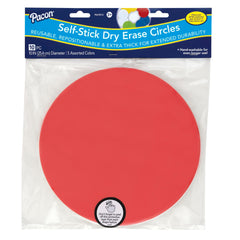 DRY ERASE CIRCLES PACON SELF-STICK PACK OF 10