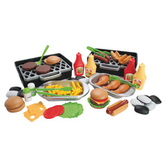 Deluxe Bbq Play Food And Grill Set
