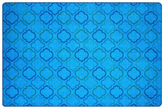 CARPETS FOR KIDS - PIXEL PERFECT MELLOW MOROCCO - 6 FT X 9 FT RECTANGLE - BLUE