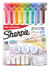 MARKER SHARPIE S-NOTE ASST SET OF 16