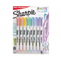 MARKER SHARPIE S-NOTE ASST SET OF 8