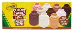 PAINT WASH CRAYOLA PROJECT PAINT COLORS OF THE WORLD 2OZ SET OF 10