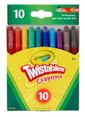 CRAYONS CRAYOLA MINI TWISTABLES ASST COLORS SET OF 10
