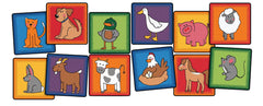 CARPETS FOR KIDS KIDSVALUE PLUS FARM ANIMALS SEATING - 16-INCH SQUARES - SET OF 12