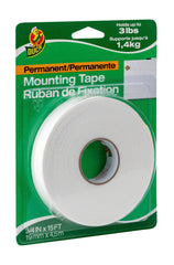 TAPE MOUNTING DUCK 3/4 IN X 15 FT WHITE ROLL