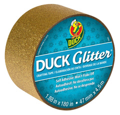 TAPE DUCK GLITTER CRAFT 1.88IN X 5YD GOLD SPARKLE