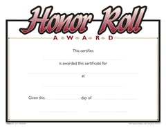 AWARD RECOGNITION HONOR ROLL 8-1/2 X 11 INCHES 70 LB