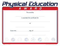 AWARD RECOGNITION PHYSICAL ED 8-1/2 X 11 INCHES 70 LB