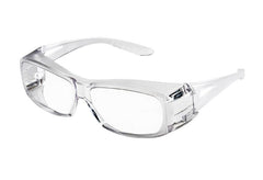 GLASSES SAFETY OVER-THE-GLASS CLEAR HIGH IMPACT HARD COATED - PK 12