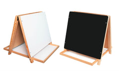 CRESTLINE TABLETOP EASEL - 18 X 18 X 18-1/2 INCHES - BLACK CHALK/DRY ERASE