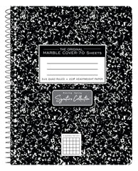 BOOK COMP 9.75X7.5 IN BLK GRPH 70 SHTS PERF