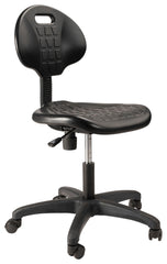 NATIONAL PUBLIC SEATING KANGAROO STOOL - 26 X 17 X 27 TO 37 IN - BLACK