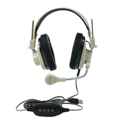 HEADSET DELUXE OVER-EAR - USB - BEIGE - CALIFONE 3066USB - EACH