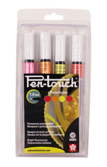 PEN MARKERS SAKURA PENTOUCH FINE ASST FLOURESCENT SET OF 4