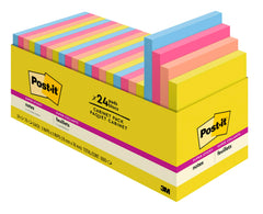 NOTES POST-IT SPR STKY SMR JOY 3 X 3 IN 24 PK