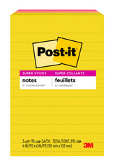 NOTES PST-IT SPR STKY SMR JOY 4 X 6 IN 3 PK LND