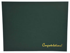 CONGRATULATIONS AWARD COVER GREEN PACK OF 25