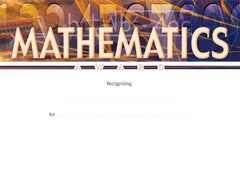 AWARD RECOGNITION MATH 8-1/2 X 11 PACK OF 25