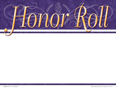 AWARD RECOGNITION HONOR ROLL BLANK 8-1/2 X 11 PACK OF 25