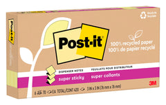NOTES POST-IT SPR STKY RECYCLD 3 X 3 IN 6 PK