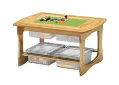 COPERNICUS BAMBOO CONSTRUCTION BRICKS TABLE - CLEAR TUBS