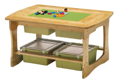 COPERNICUS BAMBOO CONSTRUCTION BRICKS TABLE - SAGE TUBS