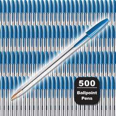 PEN BALLPOINT CRISTAL 1.0MM BLUE PACK OF 500