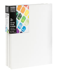 CANVAS STRETCHED LIQUITEX BASICS 12X16 PACK OF 3