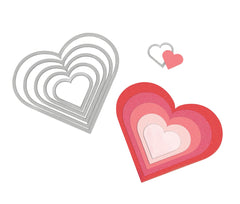 SIZZIX FRAMELITS DIES HEARTS