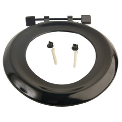 Seat Wc Plastic Black Single Flap