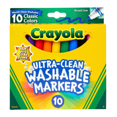 MARKERS WASH CRAYOLA BROAD LINE ASST CLASSIC SET OF 10