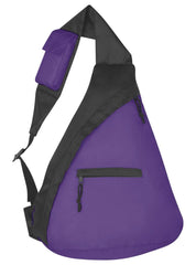 BACKPACK SLING - BLACK/PURPLE