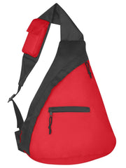 BACKPACK SLING - BLACK/RED