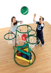 ADJUSTABLE MULTI-RING BASKETBALL STAND