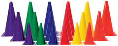 PLASTIC CONES 9 IN GREEN