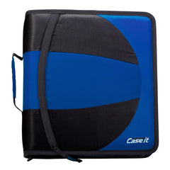 BINDER ZIPPER DUAL D-RING W/TABS 1.5 IN MIDNIGHT BLUE