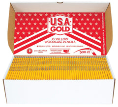 PENCIL USA GOLD NO 2 PRESHARPENED PACK OF 500