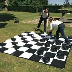 GIANT CHECKERS SET WITH MAT