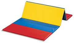 FLAGHOUSE DELUXE 1-1/2 IN - THICK POLYEHTYLENE RAINBOW MAT 2 SIDE HOOK AND LOOP 4 FT X 6 FT X 1-1/2 IN