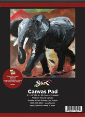 CANVAS PAD GENUINE SAX 9X12 IN PAD OF 10 SHEETS