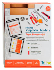 SHOP TICKET HOLDER 8.5X11 IN CLEAR PK OF 25 CLI46911
